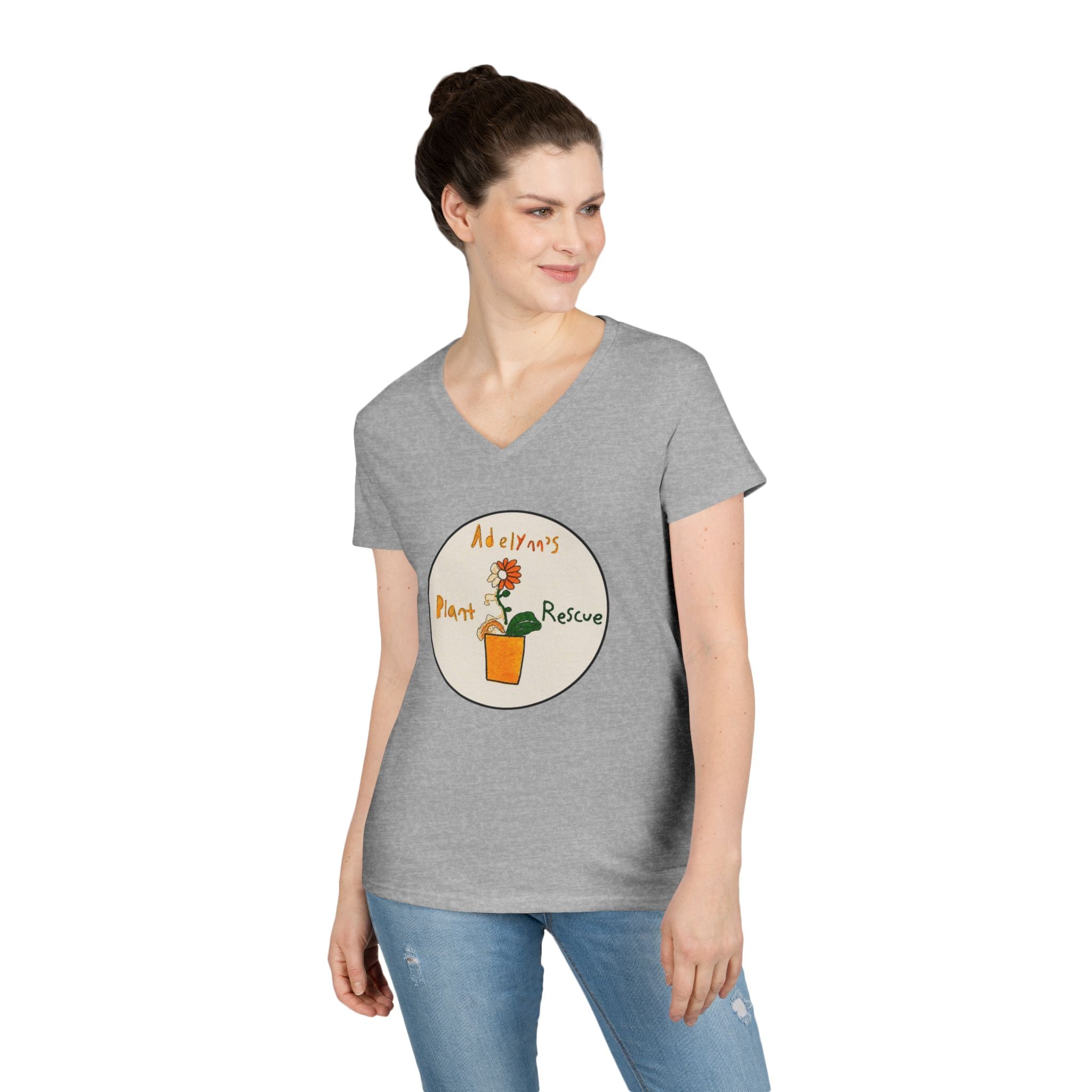 Logo Ladies' V-Neck Tee