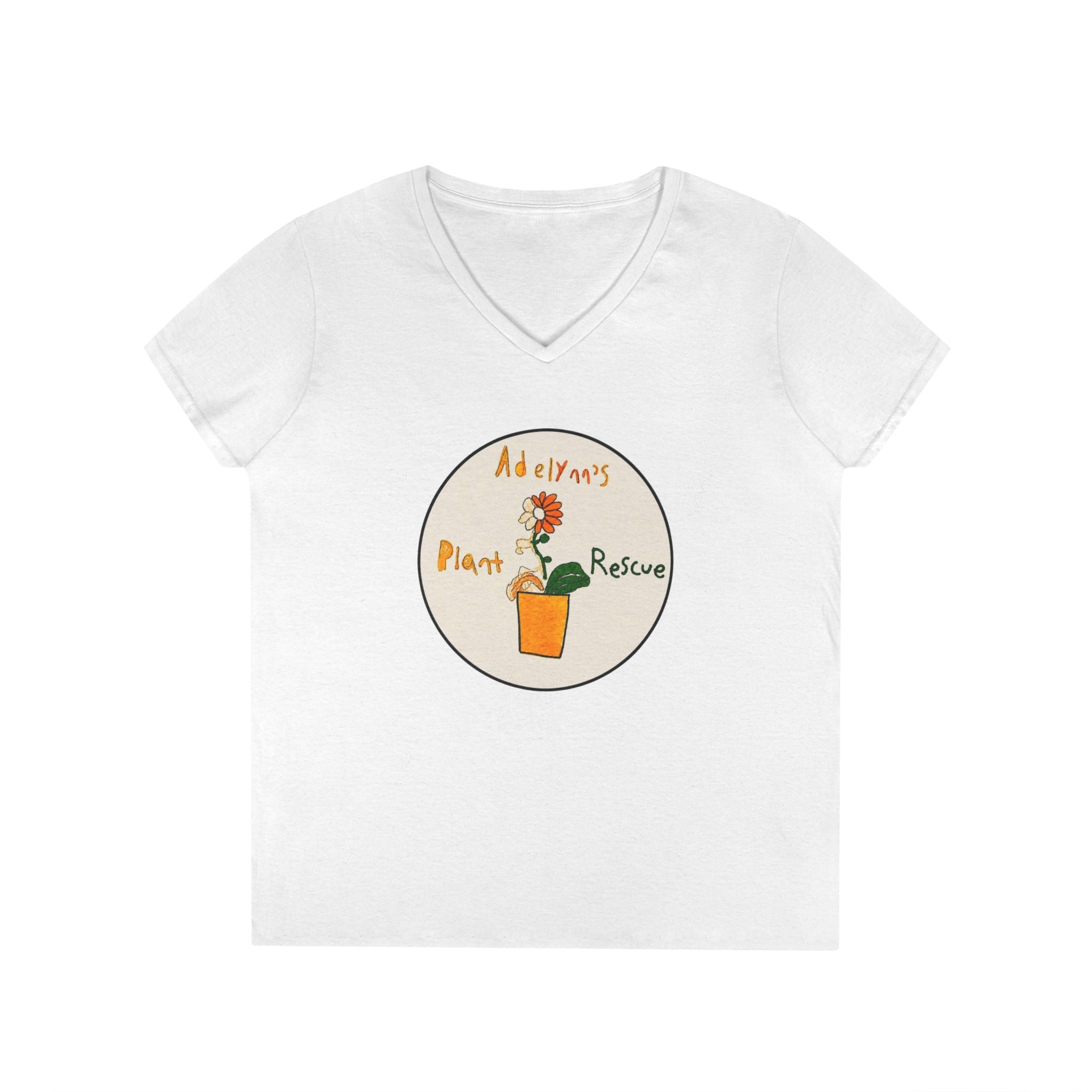 Logo Ladies' V-Neck Tee