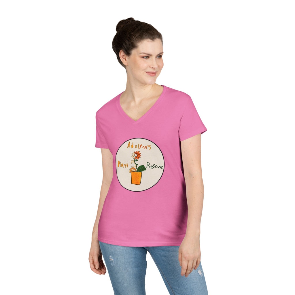Logo Ladies' V-Neck Tee