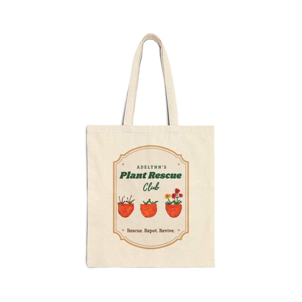 Plant Rescue Club Canvas Tote Bag