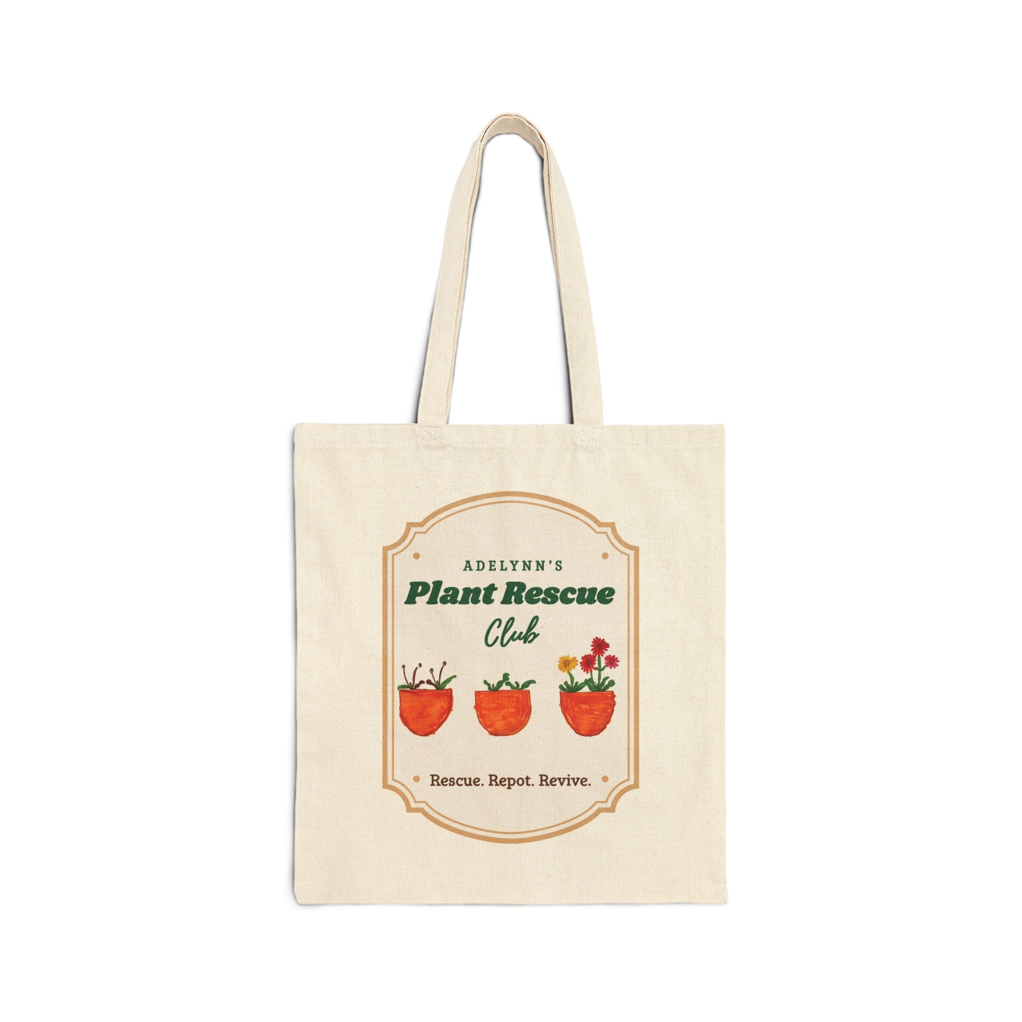 Plant Rescue Club Canvas Tote Bag