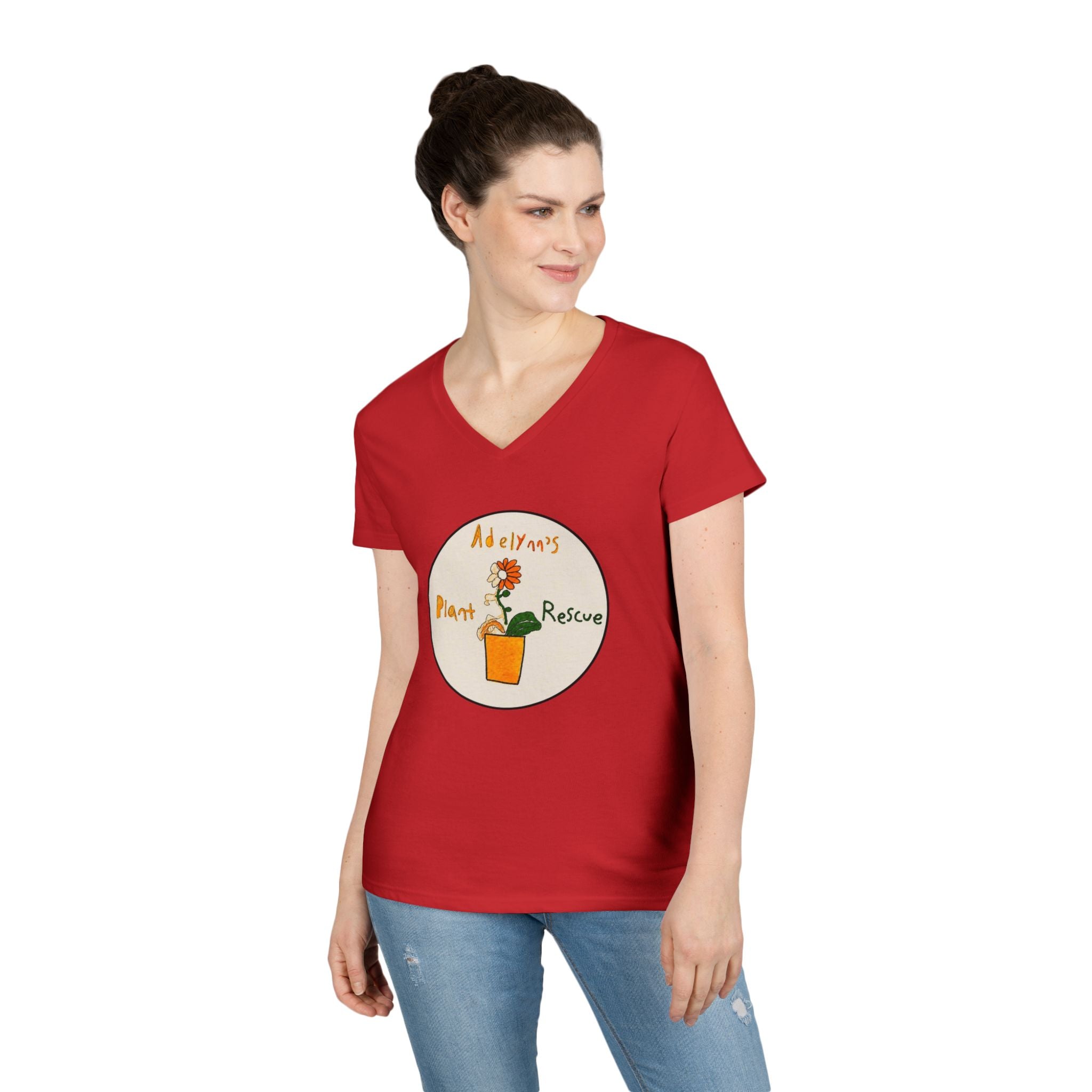 Logo Ladies' V-Neck Tee