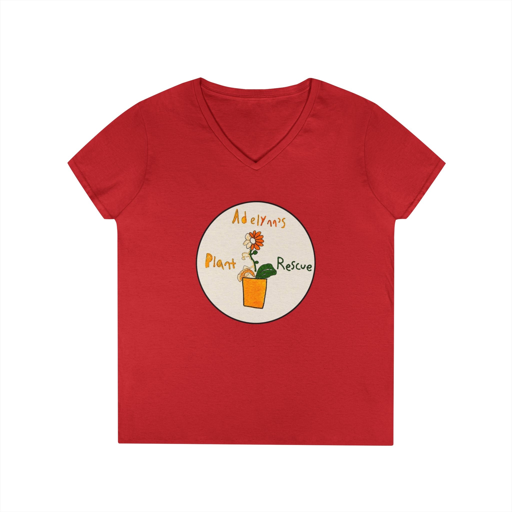 Logo Ladies' V-Neck Tee